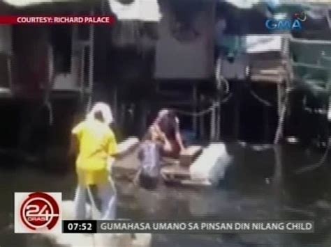 24 Oras: Pagkahulog sa ilog ni Jose Manalo, viral online.